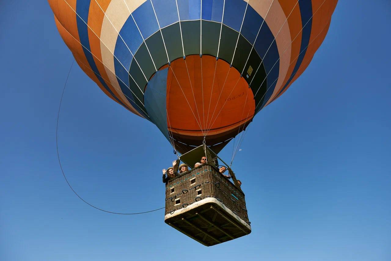 Hot air balloon ride over Crete